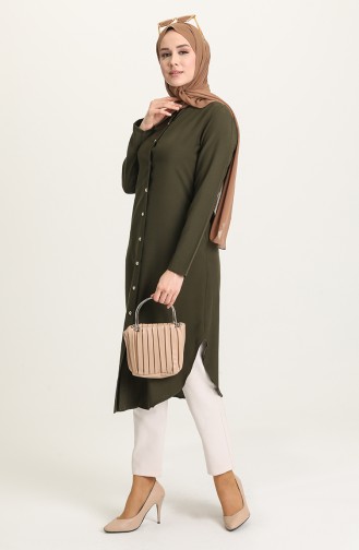 Buttoned Tunic 2034-13 Green 2034-13