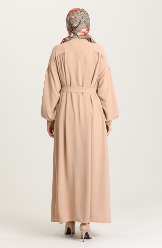 Beige Abayas 8042-03