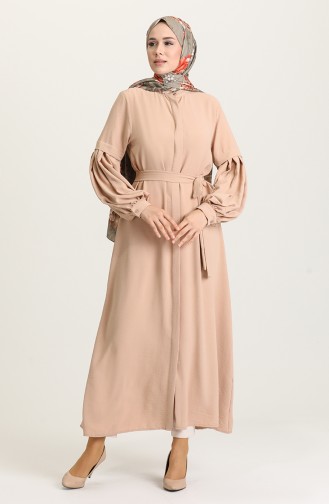 Beige Abaya 8043-02