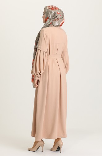 Beige Abaya 8043-02