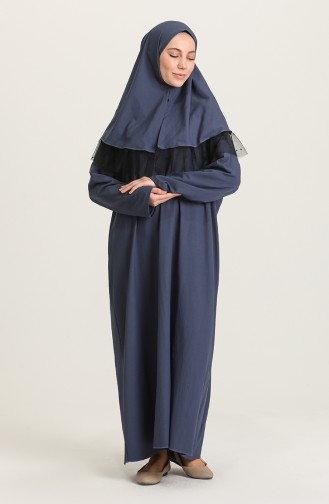 Indigo Praying Dress 1165-01