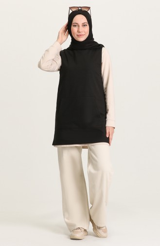 Schwarz Pullover 1131-01