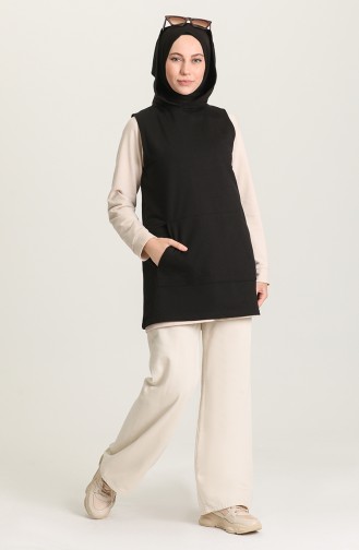 Schwarz Pullover 1131-01