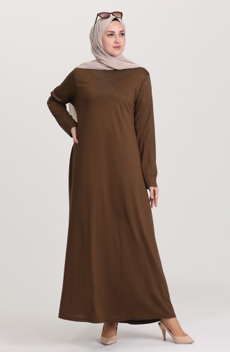 Tabak Hijab Kleider 0424-07