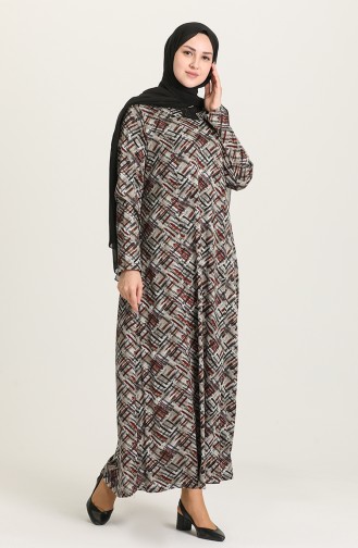 Robe Hijab Bordeaux 0423-04