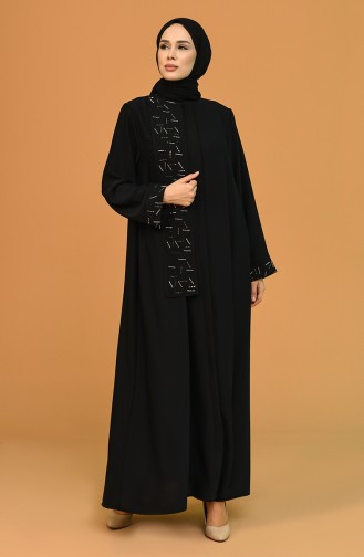 Black Abaya 8045-01