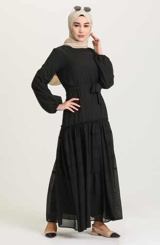 Robe Hijab Noir 4342-01