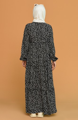 Black Hijab Dress 5248-02