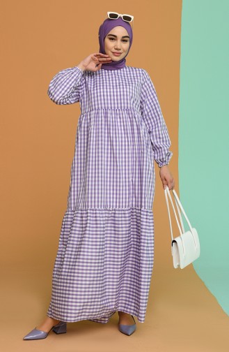 Violet Hijab Dress 21Y8223A-05