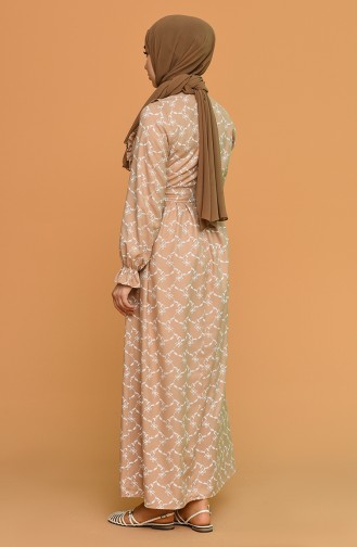Mink Hijab Dress 21Y8338-06