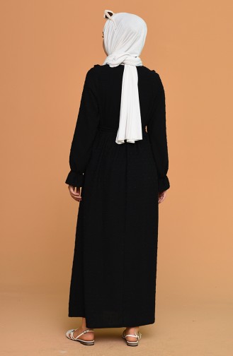 Schwarz Hijab Kleider 21Y8371-03