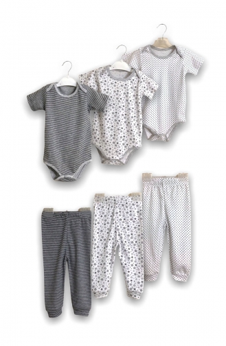 Gray Baby and Children`s Set 1900-01