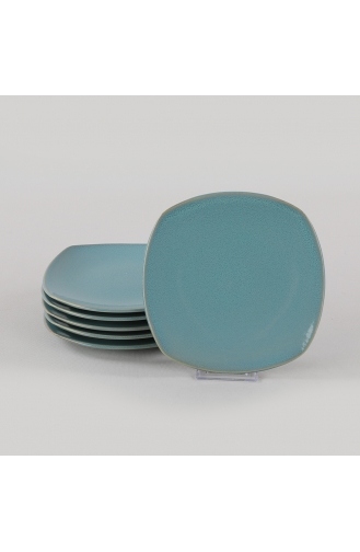 Keramika Blue Granit Köşem Pasta Tabağı 22 Cm 6 Adet ST001106FQ07A000000MAYD100-01 Yeşil