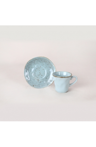 Keramika Splash Light Blue Kahve Takımı 12 Parça 6 Kişilik - 18921 TK020012FQ01AJ60600MACD100-01 Bebek Mavisi