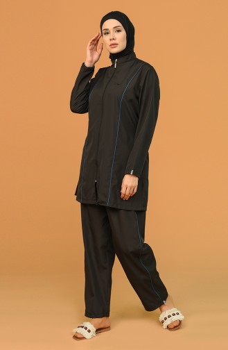 Black Swimsuit Hijab 212011-03