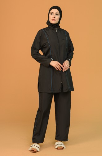 Black Swimsuit Hijab 212011-03