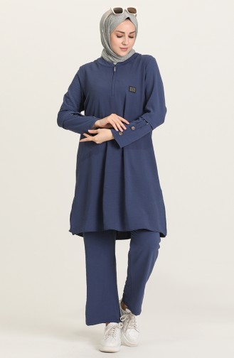 Aerobin Tunik Pantolon Ikili Takım 2682-05 İndigo