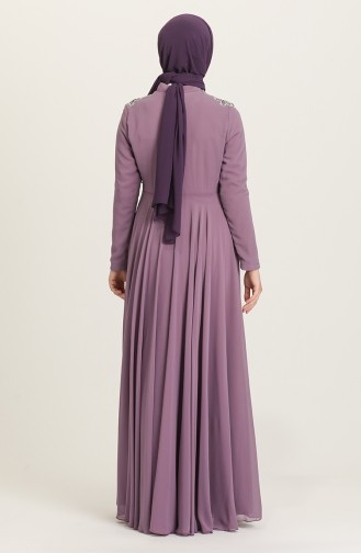 Lila Hijab-Abendkleider 4212-05