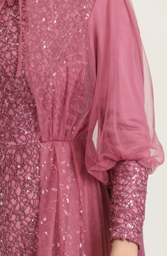 Violet Hijab Evening Dress 5346-12