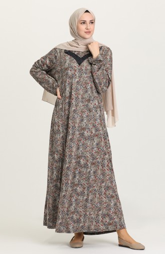 Mink Hijab Dress 4831-02