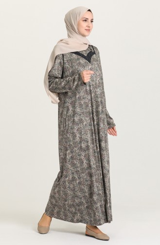 Plum Hijab Dress 4831-03