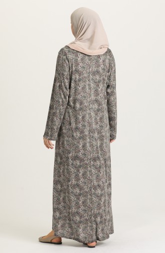 Plum Hijab Dress 4831-03
