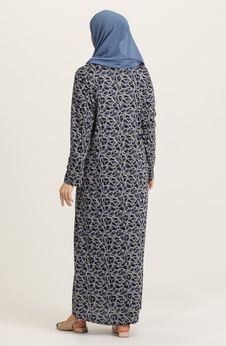 Robe Hijab Bleu Marine 4831B-01