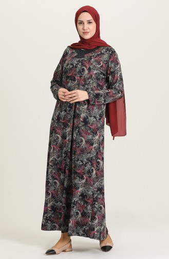 Robe Hijab Bordeaux 4847-03
