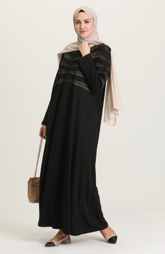 Robe Hijab Noir 4925-01