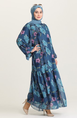 Robe Hijab Indigo 21Y3137901-02