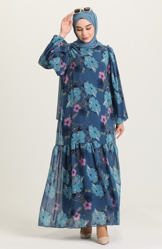 Robe Hijab Indigo 21Y3137901-02