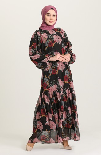 Black Hijab Dress 21Y3137901-03