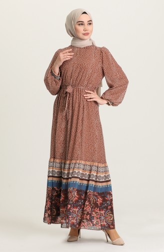 Camel Hijab Dress 21Y3138800-01