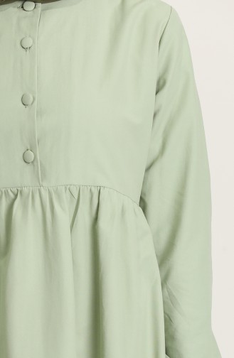 Green Almond Hijab Dress 6893-04