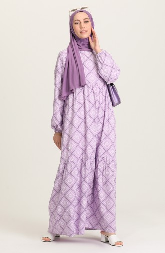 Lila Hijab Kleider 21Y8362-05