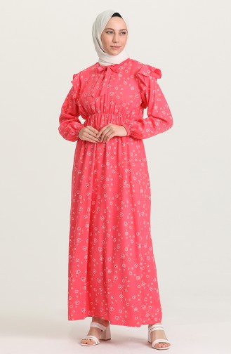 Pink Hijab Dress 21Y8364-06