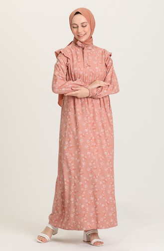Dark Mink Hijab Dress 21Y8364-10