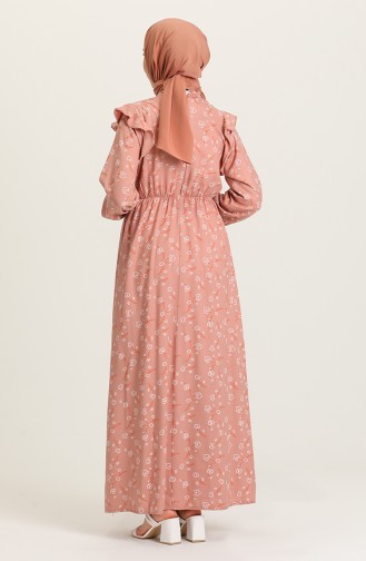 Dunkel-Nerz Hijab Kleider 21Y8364-10