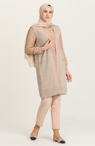 Beige Gilet 4312-03