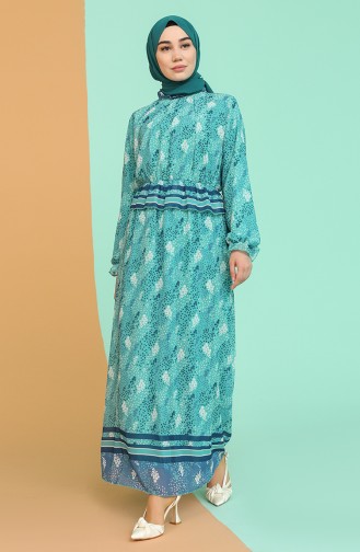 Mint Green Hijab Dress 21Y3138502-01