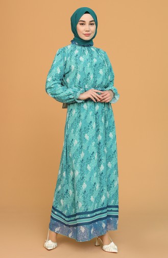 Robe Hijab Vert menthe 21Y3138502-01