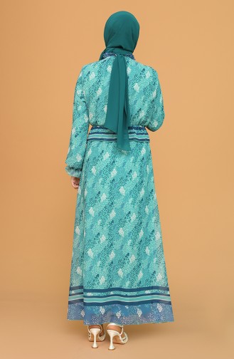 Mint Green Hijab Dress 21Y3138502-01