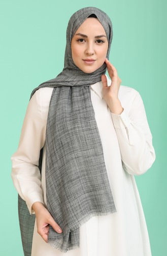 Cosmos Shawl Gray Black 18-0001-09