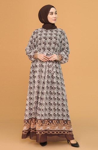 Brown İslamitische Jurk 21Y3137401-01