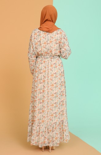 Mustard Hijab Dress 21Y3138300-03