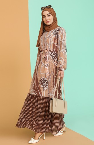 Camel Hijab Dress 21Y3138901-01
