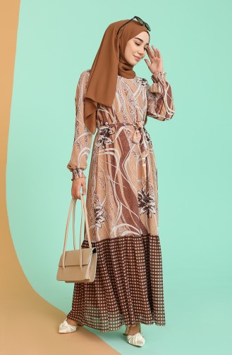 Camel Hijab Dress 21Y3138901-01