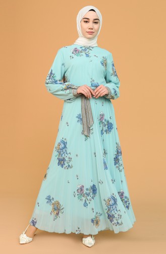 Robe Hijab Vert menthe 21Y3160200-03