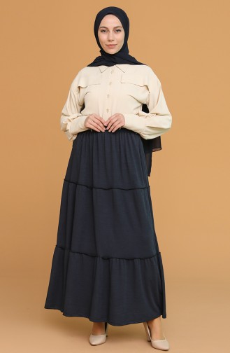 Navy Blue Rok 8312-01