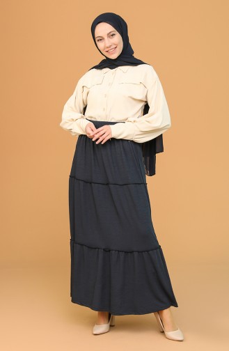 Navy Blue Rok 8312-01